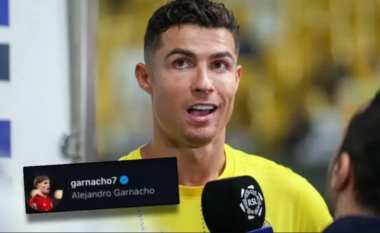 Alejandro Garnacho ‘pëlqen’ deklaratën e Ronaldos duke kritikuar Ten Hagun