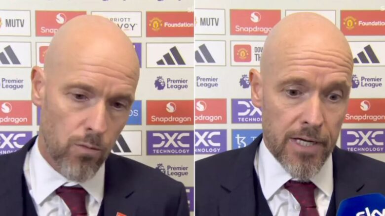 Ten Hag i përgjigjet direkt pyetjes nëse do të shkarkohet nga Manchester United