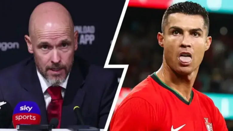 Ten Hag tenton 'goditje nën brez' ndaj Ronaldos pas kritikave të portugezit