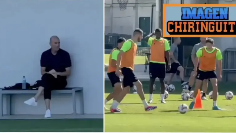 Zinedine Zidane shfaqet në stërvitjen e Betisit: Çfarë po bën atje?