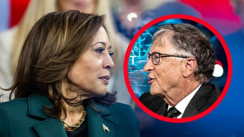 Bill Gates i dhuron 50 milionë dollarë për të mbështetur fushatën e Kamala Harris