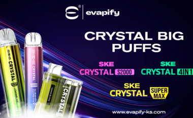 Ma n’fund! Gjiganti i “vapes” Crystal nga Evapify sjellë produktet “big puffs” në Kosovë