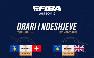 Kosova mëson orarin e ndeshjeve të Kampionatit Botëror në eSports Basketboll eFIBA season 3