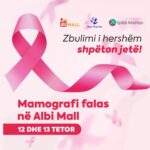 Ekzaminime falas për kancerin e gjirit në Albi Mall më 12 dhe 13 tetor