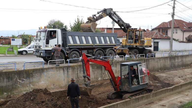 Sot filluan punimet për zgjerimin e shtratit të lumit Tërstena në Vushtrri