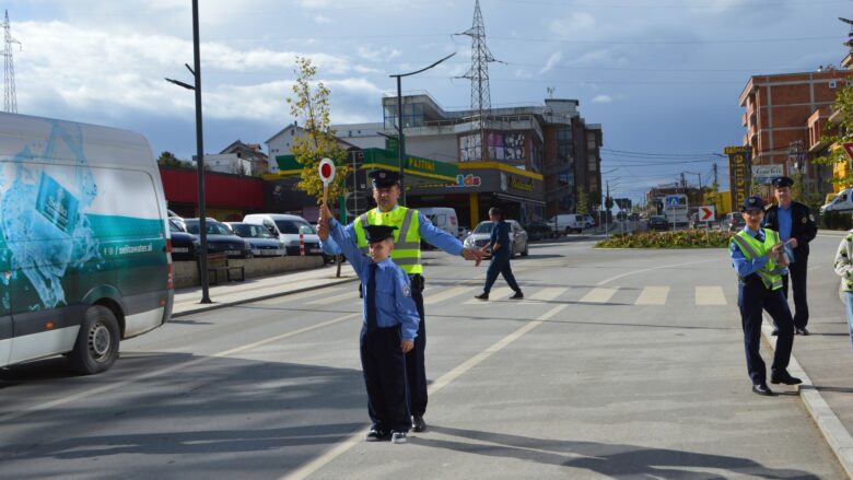 Policia e Kosovës së bashku me nxënësit e Malishevës, zhvilluan aktivitet sensibilizues për sigurinë në trafik