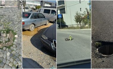 Gropat në rrugë të ndryshme të Gjakovës, shqetësim që po raportohet vazhdimisht nga banorët e kësaj komune