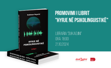 Të hënën promovohet libri “Hyrje në Psikolinguistikë” i autorit Rrahman Paçarizi