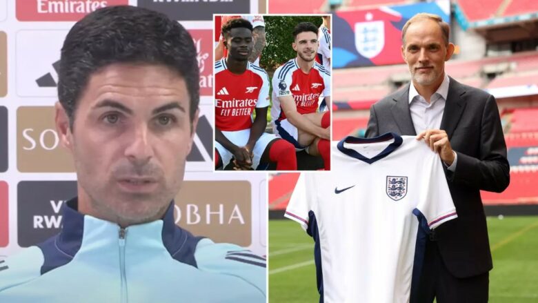 Mikel Arteta zbulon si reaguan lojtarët anglezë të Arsenalit ndaj emërimit të Tuchel në krye të kombëtares