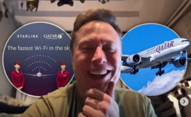 Qatar Airways, linja e parë ajrore që pajiset me internetin Starlink- Musk demonstron teknologjinë me FaceTime