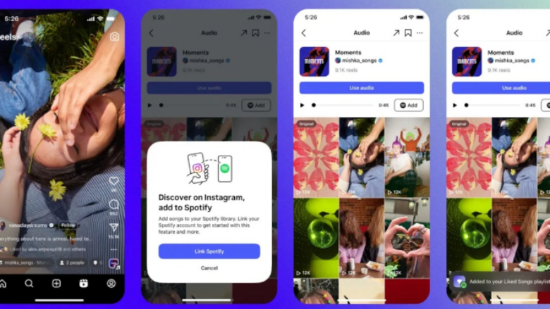 Instagram më në fund integron Spotify në aplikacion