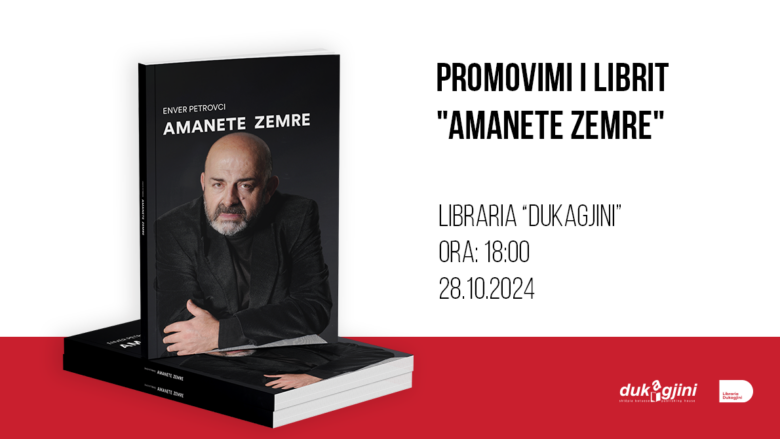 Të hënën promovohet libri “Amanete zemre” i autorit Enver Petrovci