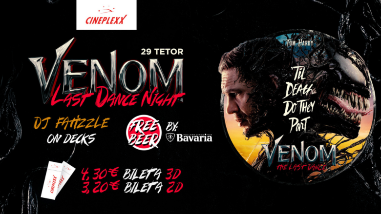 Sot për Ditën e Kinemasë në Cineplexx ju pret edhe Venom: The Last Dance Night me çmim special prej 3,20€