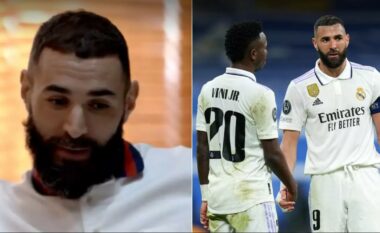 “Ai është i trishtuar”, Benzema tregon se ka folur me Vinicius Jr pas Topit të Artë