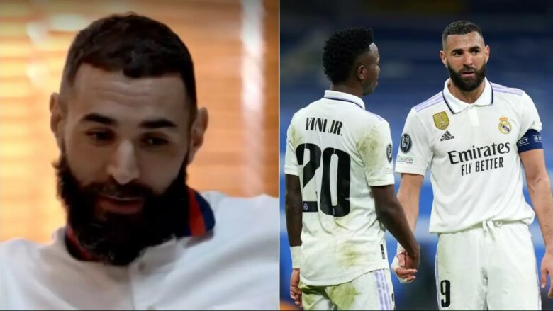 “Ai është i trishtuar”, Benzema tregon se ka folur me Vinicius Jr pas Topit të Artë