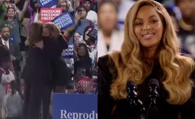 Beyonce “ndezi” Teksasin në tubimin e Kamala Harris, i dha një përqafim kandidates demokrate