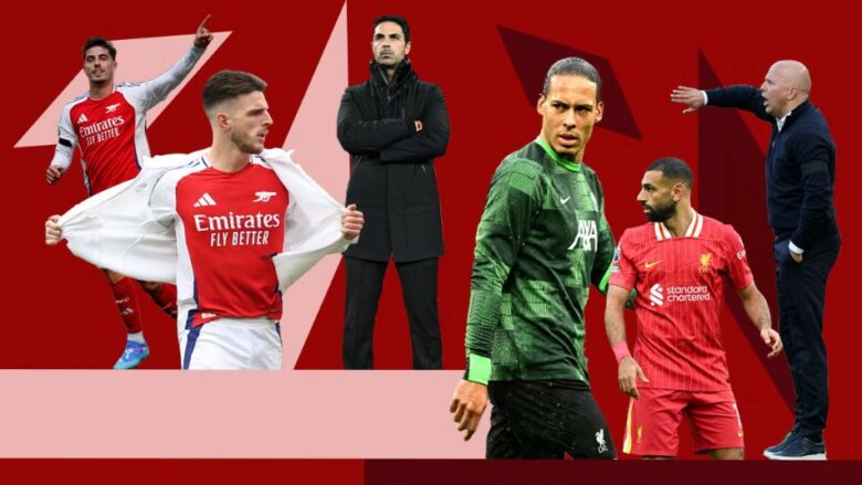 Formacionet zyrtare, Arsenal – Liverpool: Arteta dhe Slot startojnë me më të mirët