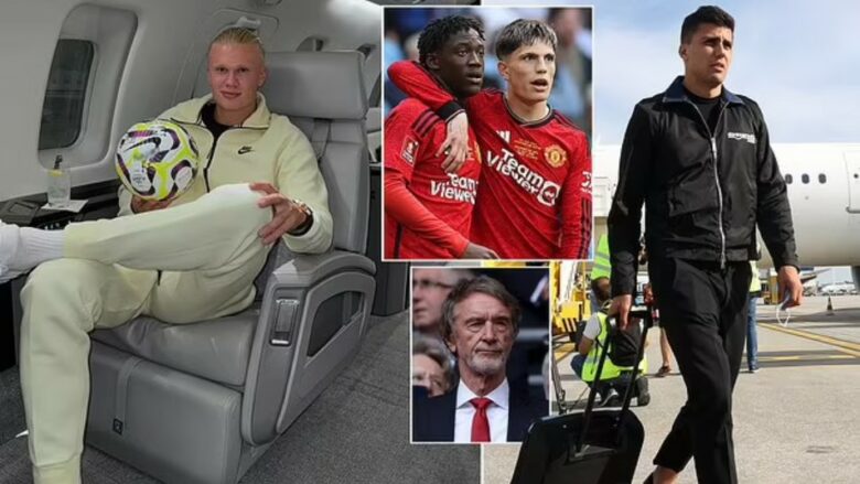 Man Utd i kërkoi drejtuesve të Cityt t’i marrin dy lojtarët e tyre në avion për ceremoninë e Topit të Artë, por kërkesa e tyre u refuzua