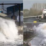 Aeroplanët kishin telashe të uleshin në aeroportin e Dublinit, ndërsa stuhia Ashley goditi disa pjesë të Mbretërisë së Bashkuar dhe Irlandës