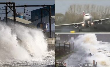 Aeroplanët kishin telashe të uleshin në aeroportin e Dublinit, ndërsa stuhia Ashley goditi disa pjesë të Mbretërisë së Bashkuar dhe Irlandës