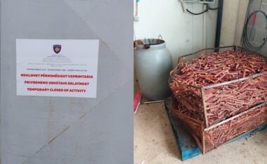 AUV mbyll një operator ilegal në Prizren për trajtimin e nënprodukteve shtazore, largon 500 kilogramë produkte