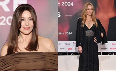 Monica Bellucci duket magjepsëse teksa i bashkohet Vanessa Paradis, në Festivalin e Filmit Lumiere në Lyon