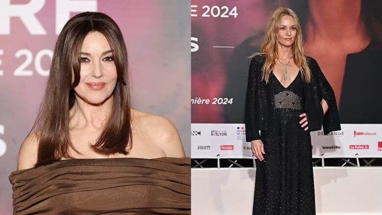 Monica Bellucci duket magjepsëse teksa i bashkohet Vanessa Paradis, në Festivalin e Filmit Lumiere në Lyon