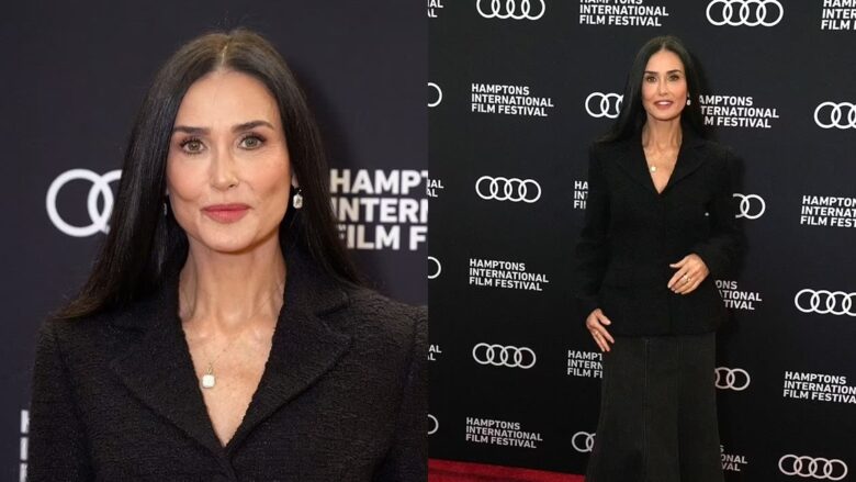 Demi Moore shfaqet tejet elegante në Festivalin e Filmit Hamptons 2024