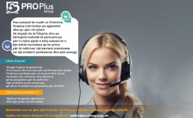 Proplus Call Center po vjen edhe në Gjilan!