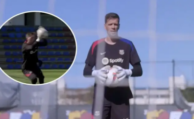 Szczesny tregon pritjet mahnitëse në stërvitjen e Barcelonës para ndeshjes me Alaves