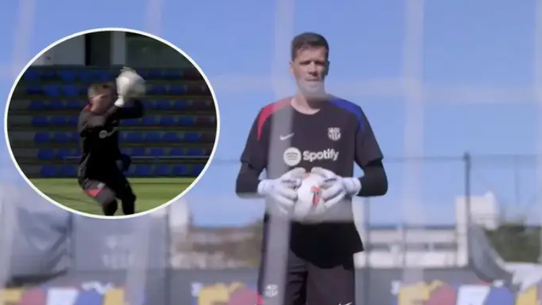 Szczesny tregon pritjet mahnitëse në stërvitjen e Barcelonës para ndeshjes me Alaves