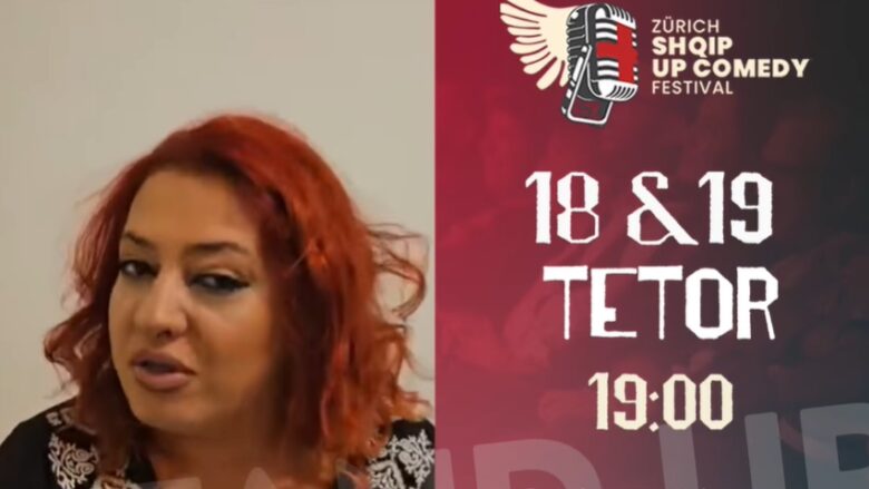 Aktorja Valina Muçolli në Festivalin e humoristëve shqiptarë në Cyrih: Të dashur bashkatdhetarë, mos mungoni