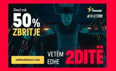 Vetëm edhe 48 orë në zbritjet e jashtëzakonshme të Fivestar Fitness!