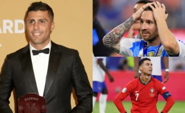 “Ai ju shmangte sikur të ishit asgjë”, Rodri shpjegon pse Messi është superior ndaj Ronaldos