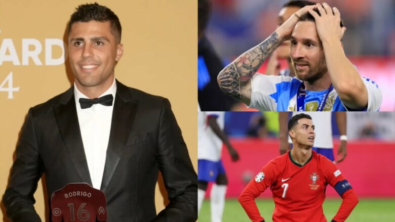 “Ai ju shmangte sikur të ishit asgjë”, Rodri shpjegon pse Messi është superior ndaj Ronaldos