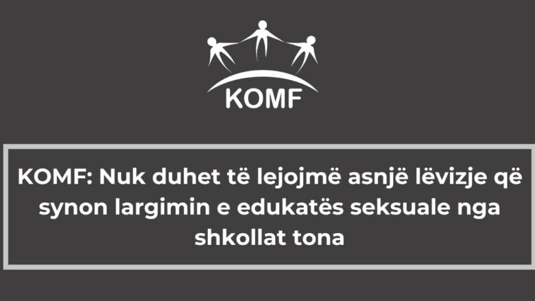 KOMF: Nuk duhet të lejojmë asnjë lëvizje që synon largimin e edukatës seksuale nga shkollat tona