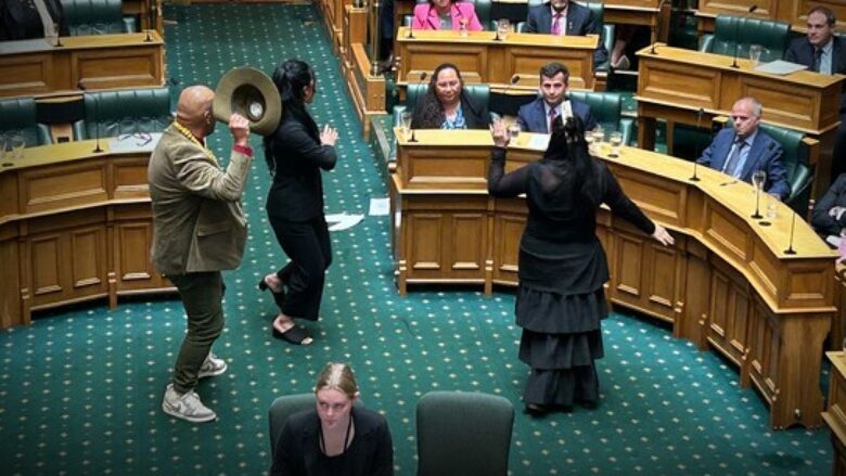 Vallëzim interesant në shenjë proteste në parlamentin e Zelandës së Re