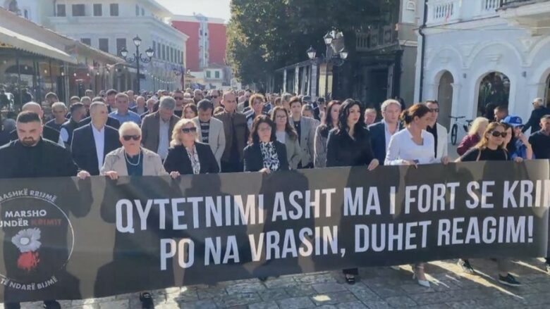 “Qytetnimi asht ma i fortë se krimi”, nis marshimi në Shkodër kundër rasteve të fundit të vrasjeve