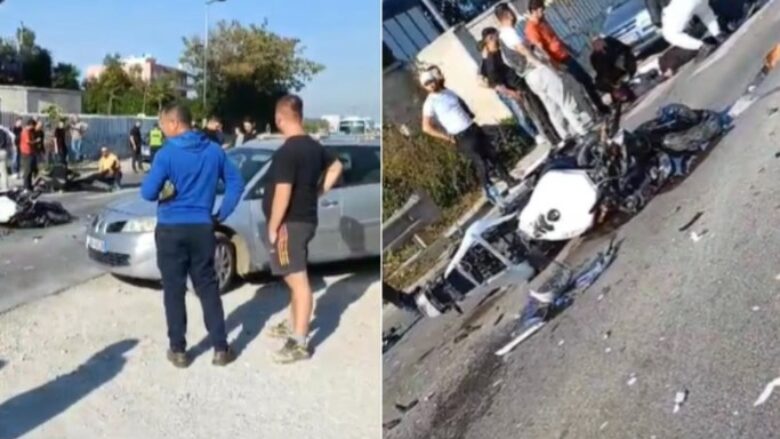 Aksident i rëndë në Fier, motori përplaset me makinën – plagoset rëndë drejtuesi i motorit 