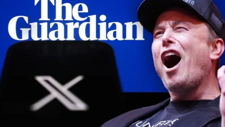 The Guardian largohet nga platforma X, reagon Musk: Kjo gazetë është makinë propagande