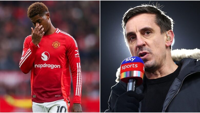 Gary Neville me kritika të mëdha për Marcus Rashford: Kam shumë pak simpati për të