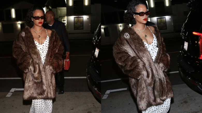 Rihanna shijon një darkë në restorantin e preferuar me një pamje elegante