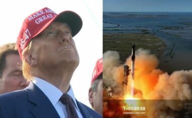 Donald Trump shikoi nisjen e Starship me Elon Musk, por fluturimi testues nuk shkoi siç ishte planifikuar