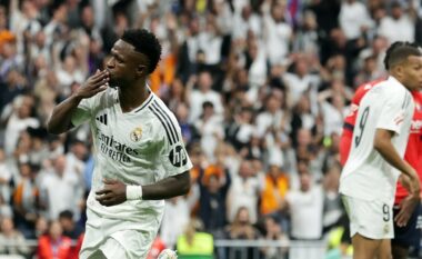 Real Madridi fiton me ‘poker’ golash ndaj Osasunës – shkëlqen Vinicius me het-trik