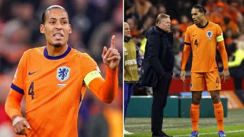 Van Dijk urdhërohet që të largohet nga kampi i Holandës dhe të rikthehet tek Liverpooli