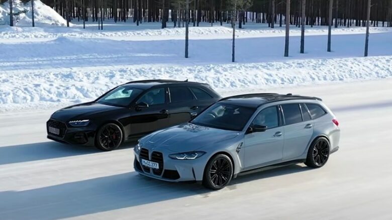 Testi dimëror i karavanëve të fuqishëm: Audi RS4 Avant vs BMW M3 Touring