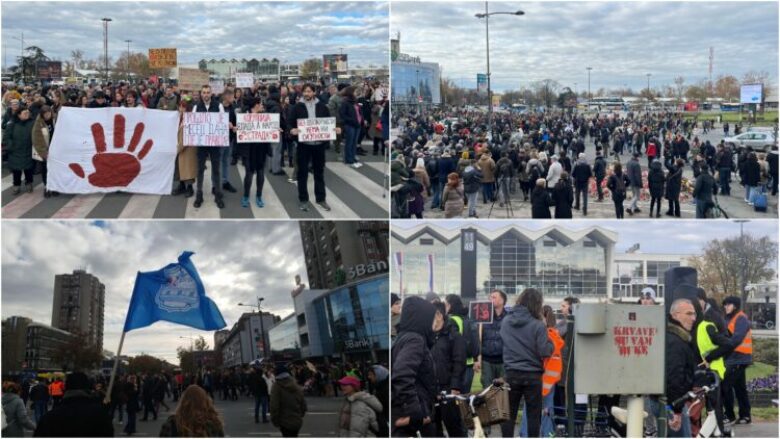 Një muaj nga tragjedia ku 15 persona humbën jetën në Novi Sad, organizohet protestë – policia rrit prezencën në çdo rrugë