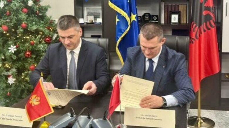 Prokuroria e Posaçme në Shqipëri nënshkruan memorandum bashkëpunimi me Prokurorinë Speciale të Malit të Zi