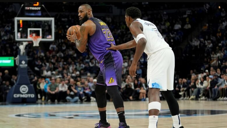 Lakers pësojnë humbje të rëndë në udhëtim te Timberwolves