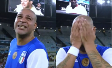 Adriano u përlot në lamtumirën e tij nga futbolli kur pa videomesazhin e babait të tij të ndjerë